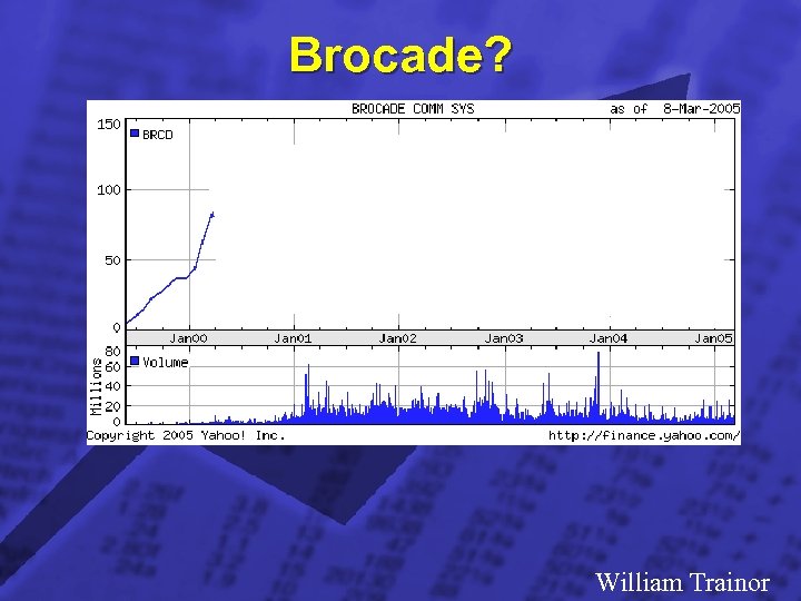 Slide 20 © 2003 By Default! Brocade? A Free sample background from www. powerpointbackgrounds.