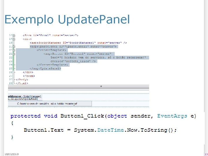 Exemplo Update. Panel 18/03/2018 13 