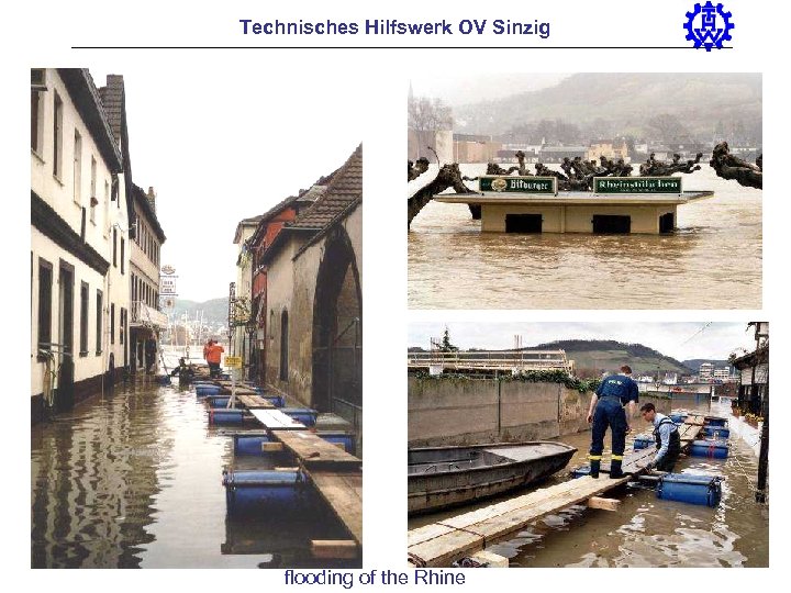 Technisches Hilfswerk OV Sinzig flooding of the Rhine 