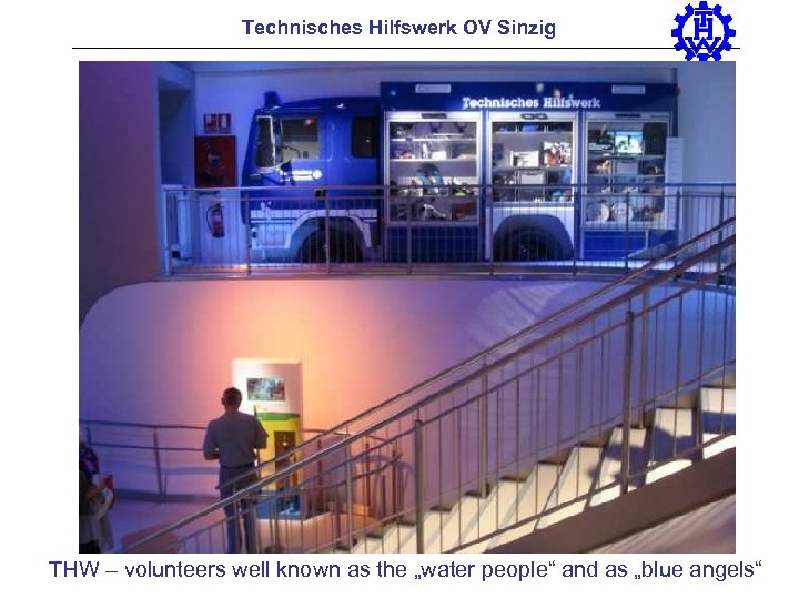 Technisches Hilfswerk OV Sinzig THW – volunteers well known as the „water people“ and