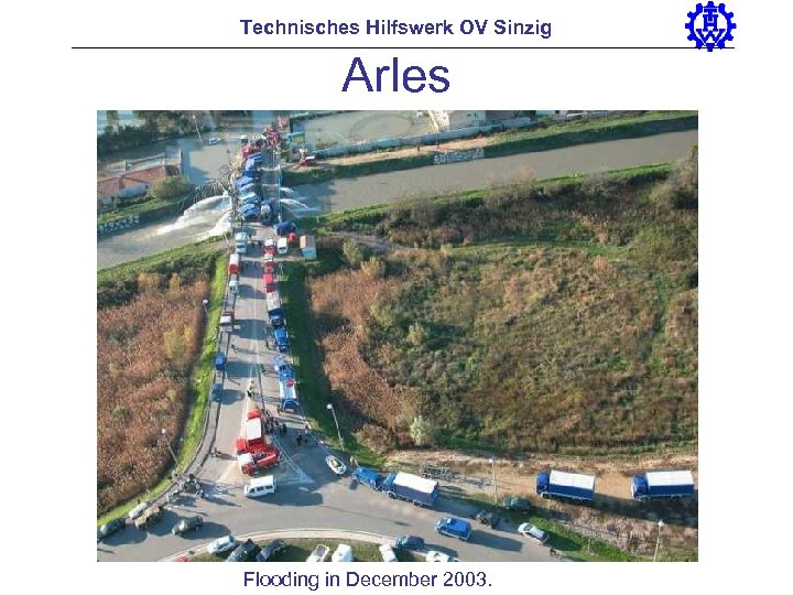 Technisches Hilfswerk OV Sinzig Arles Flooding in December 2003. 