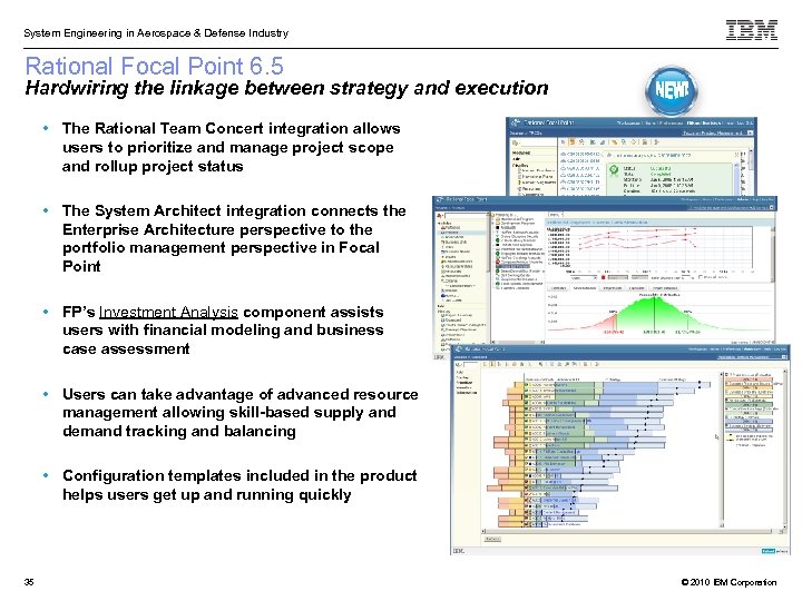 System Engineering in Aerospace & Defense Industry Rational Focal Point 6. 5 Hardwiring the