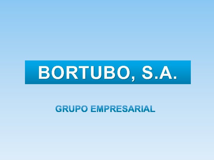 BORTUBO, S. A. 