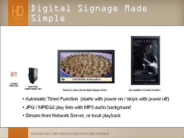 Digital Signage Made Simple Compact Flash Card BKM-FW 50 Digital Signage Card Result is