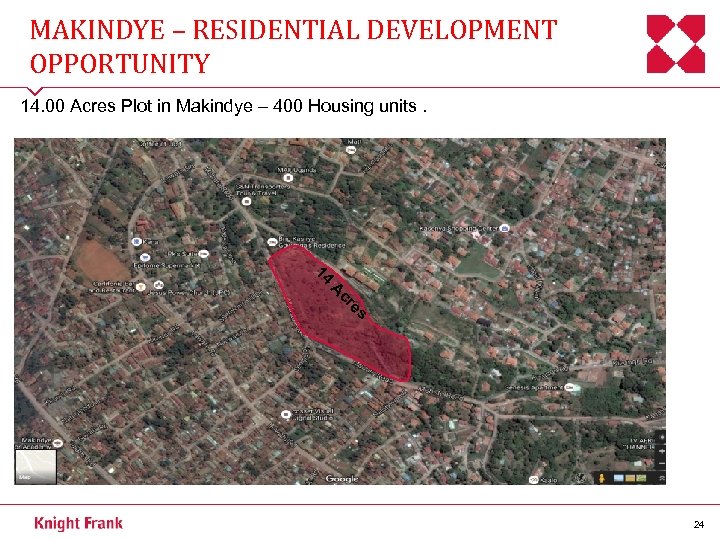 MAKINDYE – RESIDENTIAL DEVELOPMENT OPPORTUNITY 14. 00 Acres Plot in Makindye – 400 Housing