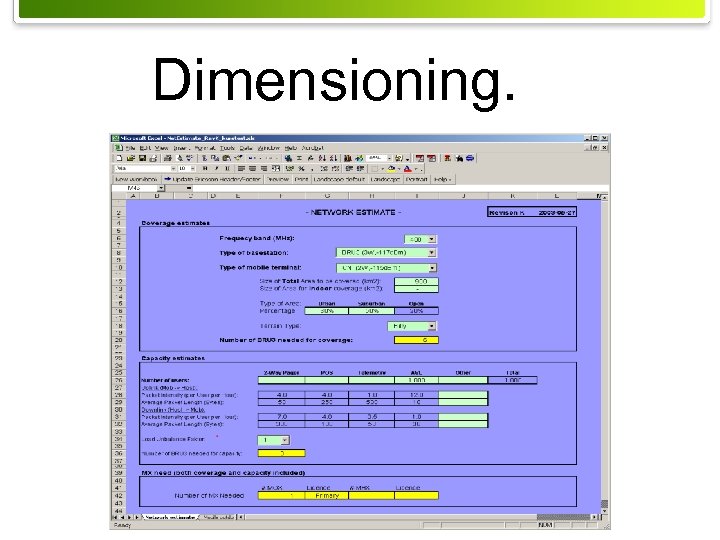 Dimensioning. MXT-04: 0037 rev A © Mobitex Technology AB 2004 