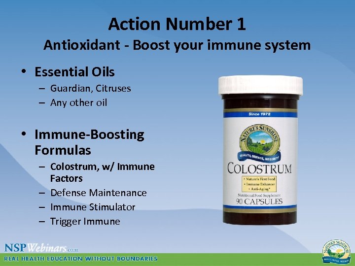 Action Number 1 Antioxidant - Boost your immune system • Essential Oils – Guardian,