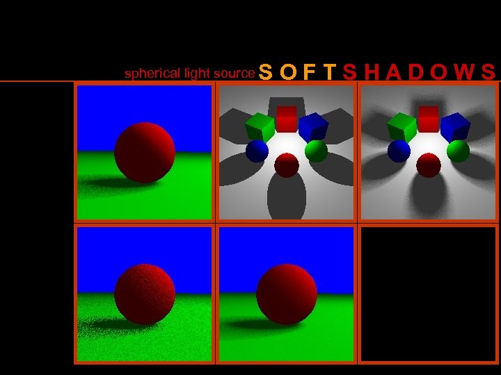 spherical light source SOFTSHADOWS 