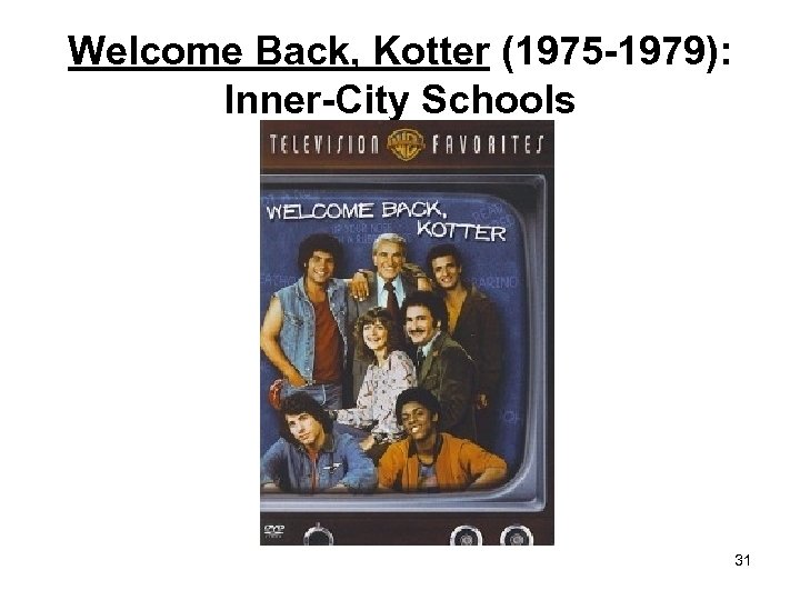Welcome Back, Kotter (1975 -1979): Inner-City Schools 31 