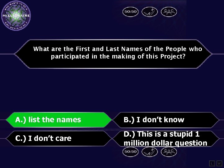 What are the First and Last Names of the People who participated in the