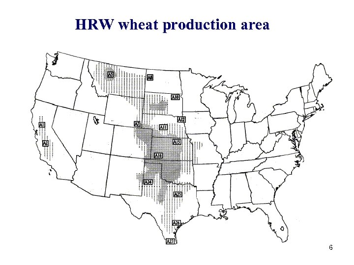 HRW wheat production area 6 