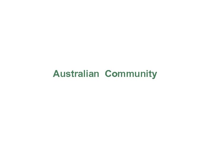 Australian Community 