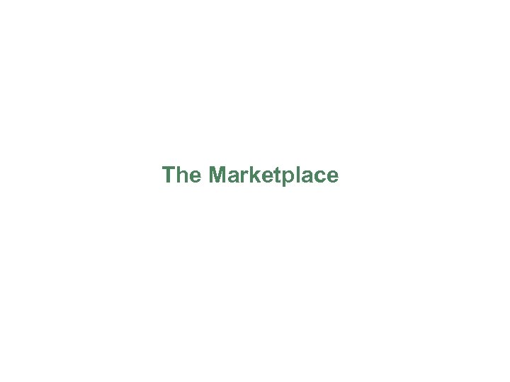The Marketplace 