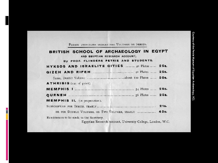 Courtesy of the Petrie Museum of Egyptian Archaeology, UCL 