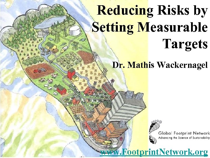 Reducing Risks by Setting Measurable Targets Footprint Dr. Mathis Wackernagel www. Footprint. Network. org