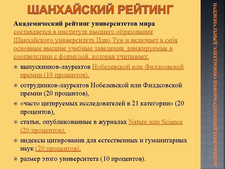 Академический рейтинг университетов мира составляется в институте высшего образования Шанхайского университета Цзяо Тун и