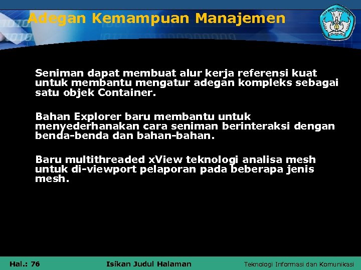 Adegan Kemampuan Manajemen Seniman dapat membuat alur kerja referensi kuat untuk membantu mengatur adegan