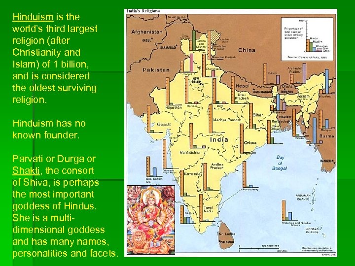 Hinduism is the world’s third largest religion (after Christianity and Islam) of 1 billion,