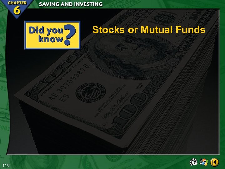 Stocks or Mutual Funds 110 