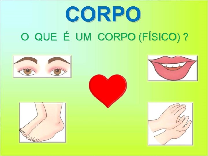 CORPO O QUE É UM CORPO (FÍSICO) ? 
