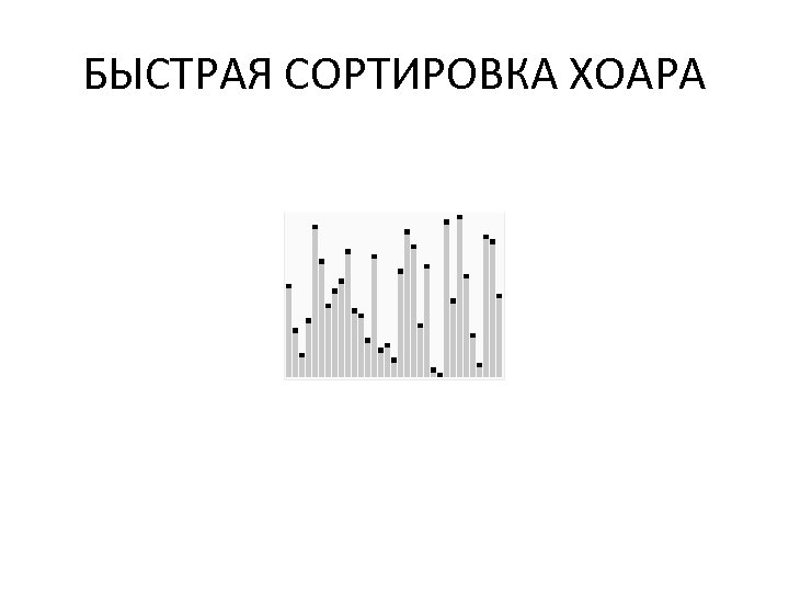 БЫСТРАЯ СОРТИРОВКА ХОАРА 