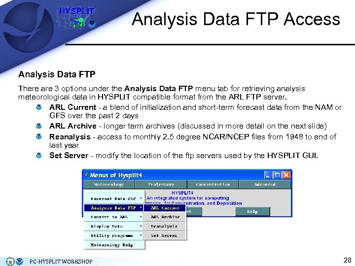 Analysis Data FTP Access Analysis Data FTP There are 3 options under the Analysis