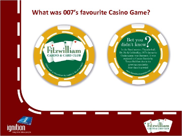 What was 007’s favourite Casino Game? 