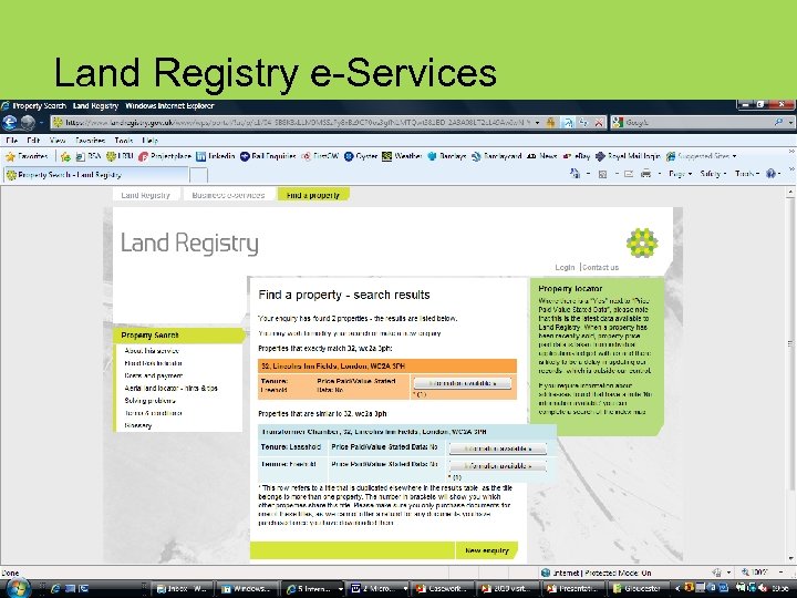Land Registry e-Services 