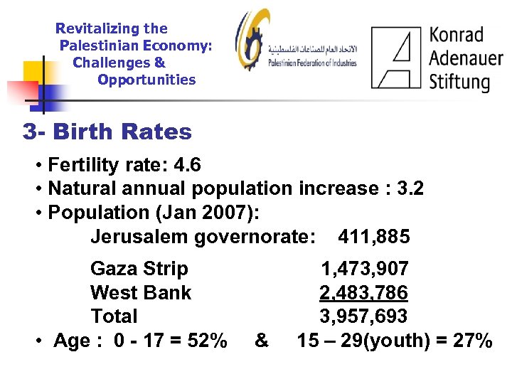 Revitalizing the Palestinian Economy Challenges Opportunities Presentation