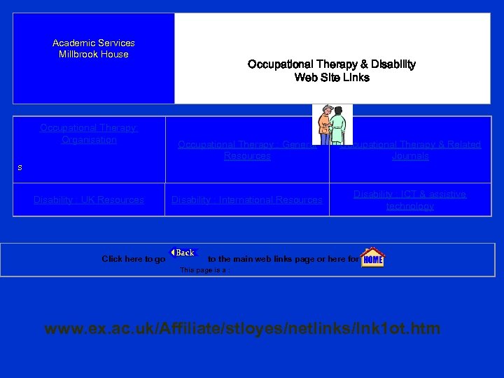 Academic Services Millbrook House Occupational Therapy: Organisation s Disability : UK Resources Occupational Therapy