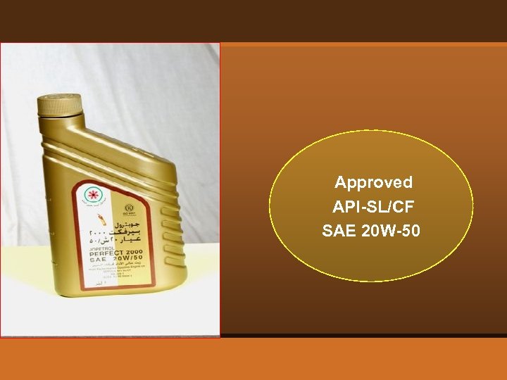 Approved API-SL/CF SAE 20 W-50 