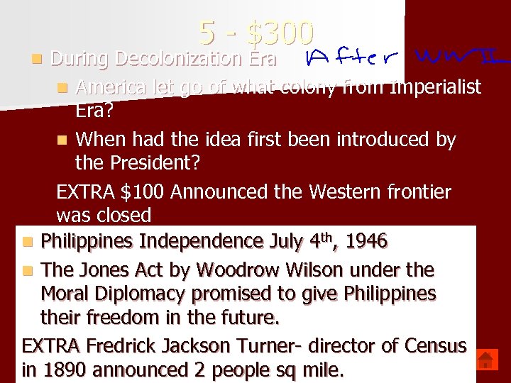 5 - $300 During Decolonization Era n America let go of what colony from