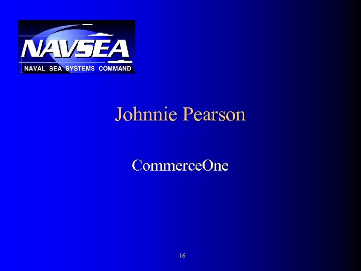 Johnnie Pearson Commerce. One 16 