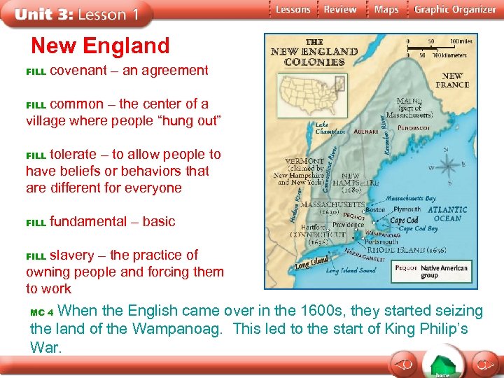 New England FILL covenant – an agreement common – the center of a village