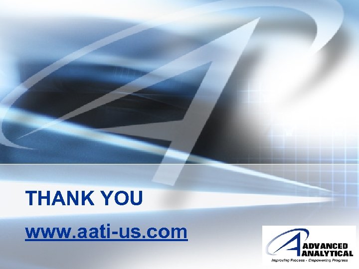 THANK YOU www. aati-us. com 