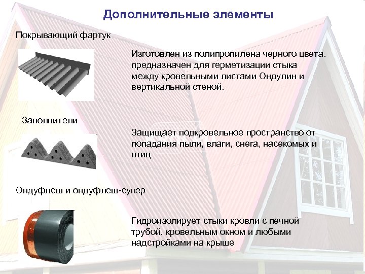 Дополнительные элементы Покрывающий фартук Изготовлен из полипропилена черного цвета. предназначен для герметизации стыка между