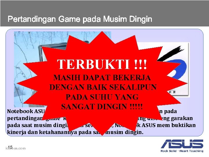 Pertandingan Game pada Musim Dingin TERBUKTI !!! MASIH DAPAT BEKERJA DENGAN BAIK SEKALIPUN PADA