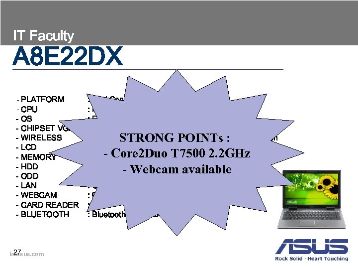 IT Faculty A 8 E 22 DX - PLATFORM - CPU - OS -