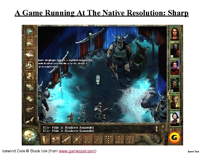 A Game Running At The Native Resolution: Sharp Icewind Dale © Black Isle (from