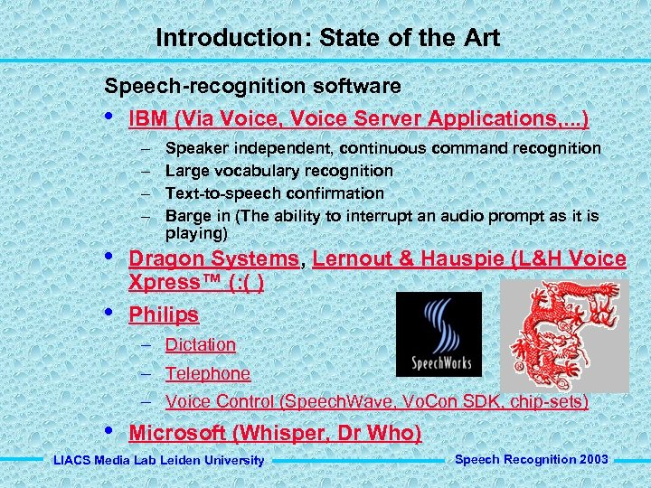 viavoice speech recognition software