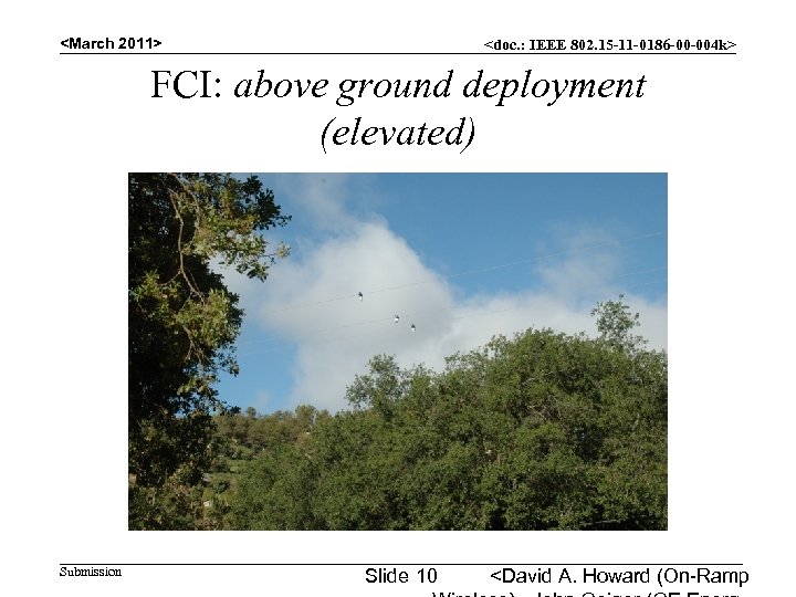 <March 2011> <doc. : IEEE 802. 15 -11 -0186 -00 -004 k> FCI: above