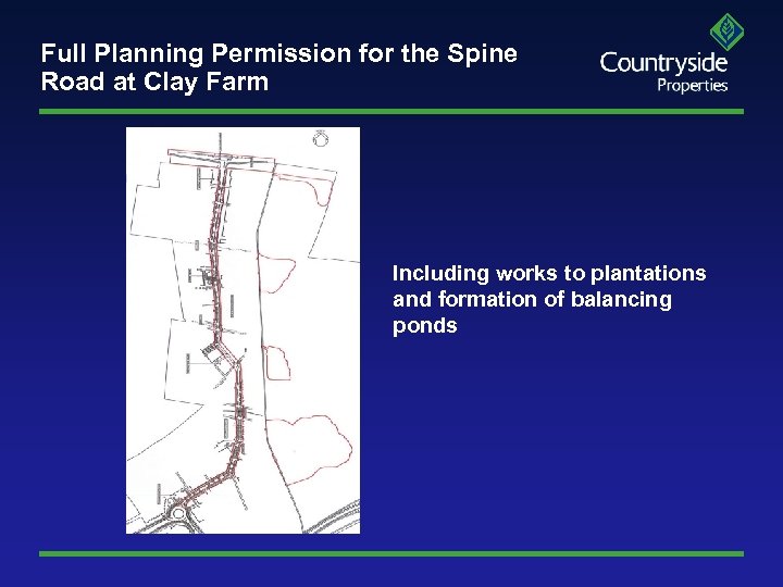 Full Planning Permission for the Spine Road at Clay Farm Including works to plantations