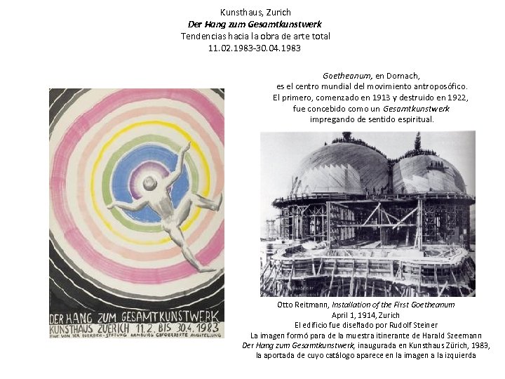  Kunsthaus, Zurich Der Hang zum Gesamtkunstwerk Tendencias hacia la obra de arte total