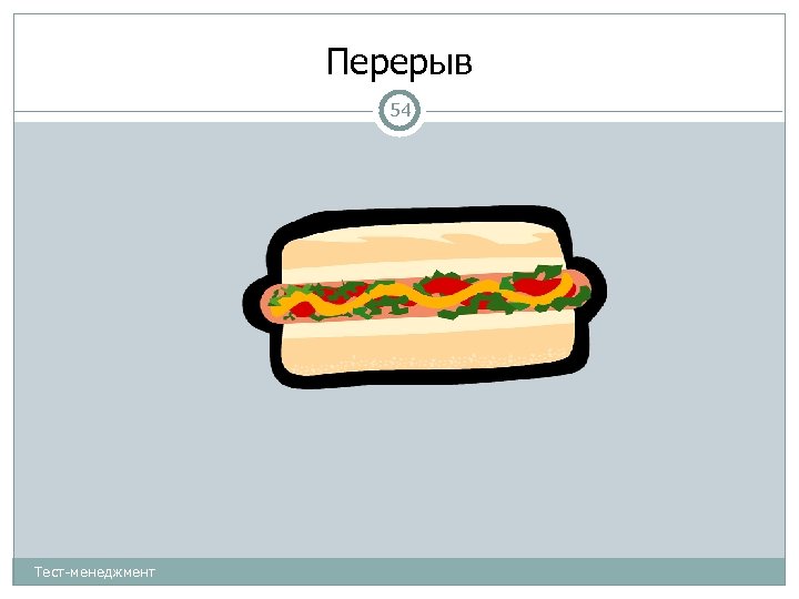 Перерыв 54 Тест-менеджмент 