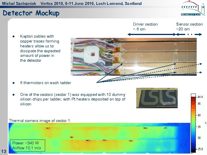 Michal Szelezniak Vertex 2010, 6 -11 June 2010, Loch Lomond, Scotland Detector Mockup Driver