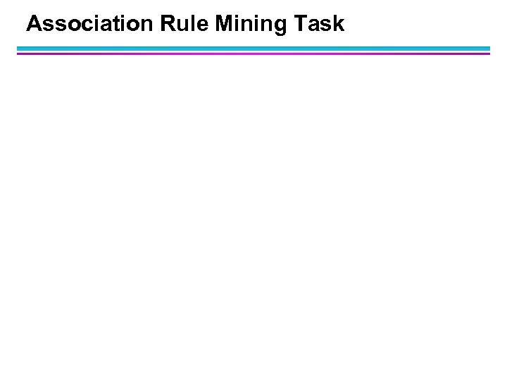 Association Rule Mining Task 