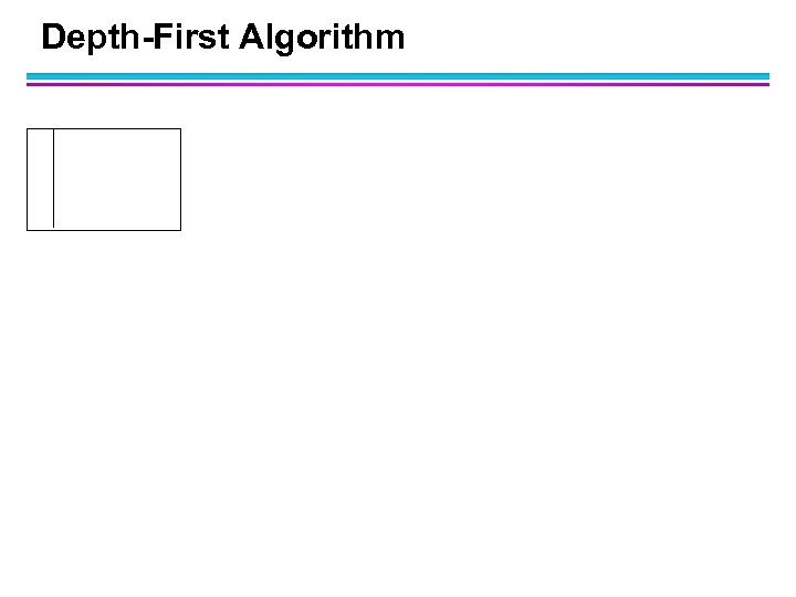 Depth-First Algorithm 