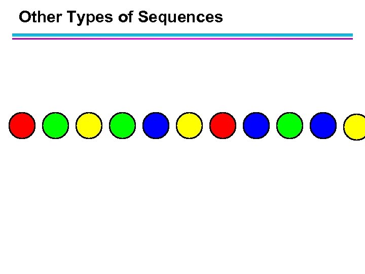 Other Types of Sequences 