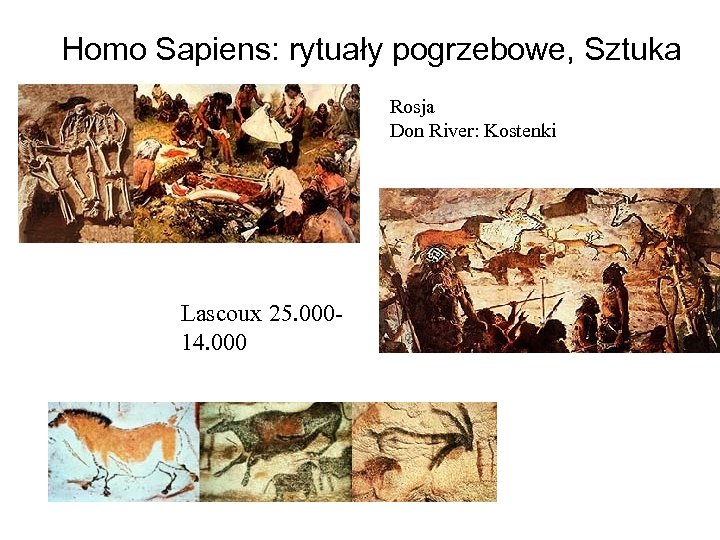 Homo Sapiens: rytuały pogrzebowe, Sztuka Rosja Don River: Kostenki Lascoux 25. 00014. 000 