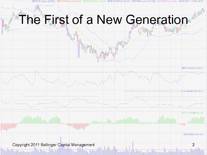 The First of a New Generation Copyright 2011 Bollinger Capital Management 2 